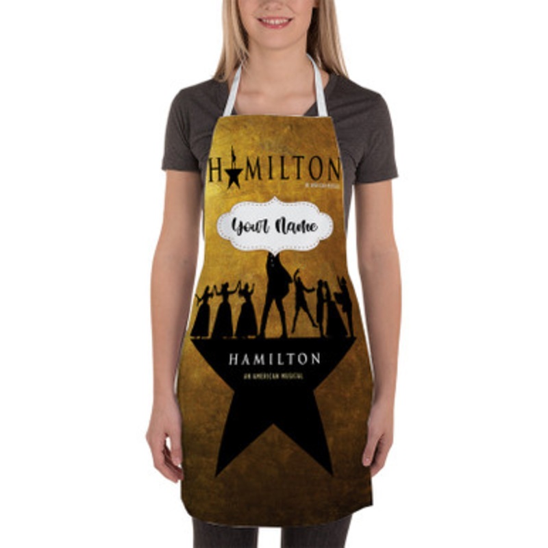 Pastele Hamilton American Musical Custom Personalized Name Kitchen Apron
