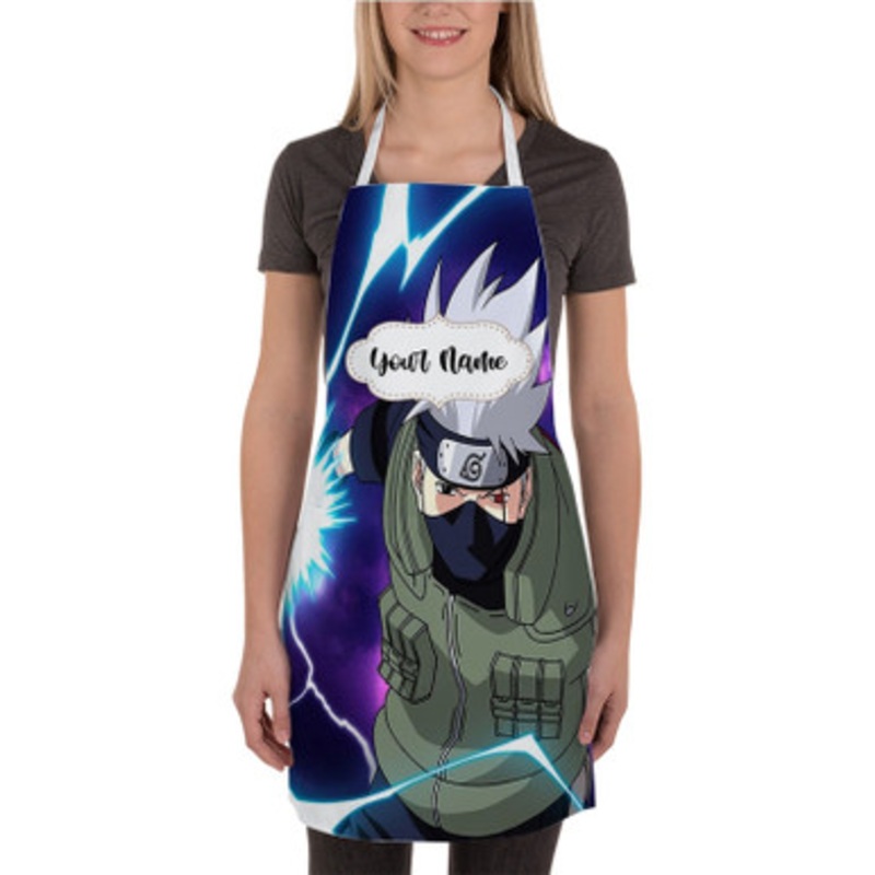 Pastele Hatake Kakashi Naruto Shippuden Custom Personalized Name Kitchen Apron