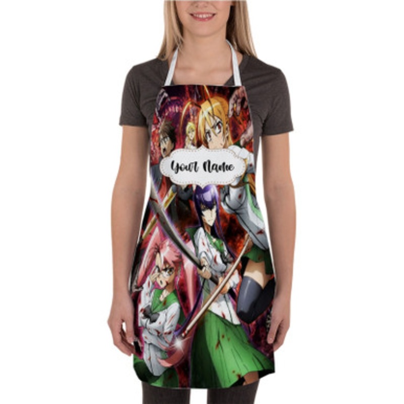 Pastele Highschool of The Dead Custom Personalized Name Kitchen Apron