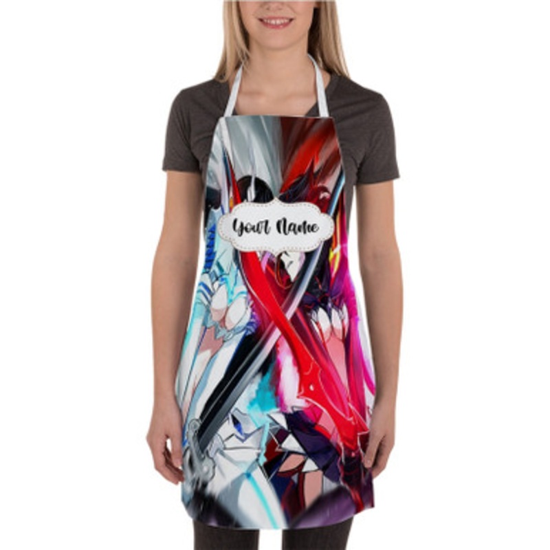Pastele Kill La Kill Satsuki Kiryuin Ryuko Matoi Custom Personalized Name Kitchen Apron