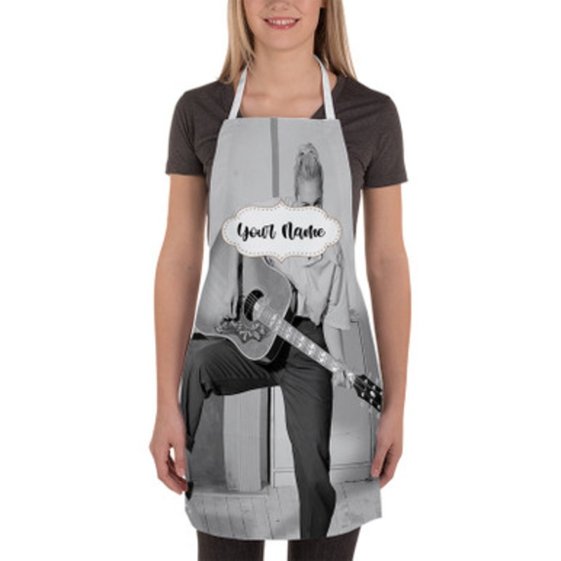 Pastele Lady Gaga John Wayne Art Custom Personalized Name Kitchen Apron