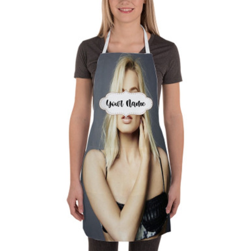 Pastele Margot Robbie New Custom Personalized Name Kitchen Apron