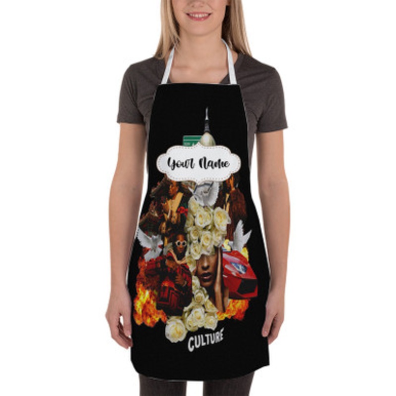 Pastele Migos Culture Custom Personalized Name Kitchen Apron