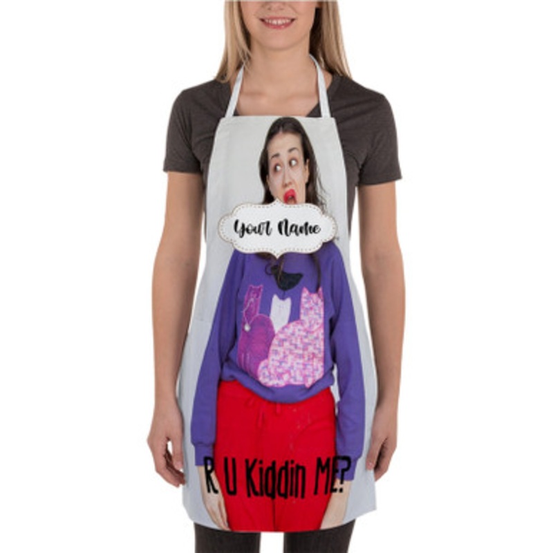 Pastele Miranda Sings R U Kiddin Me Custom Personalized Name Kitchen Apron