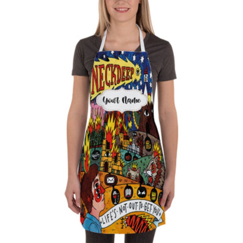 Pastele Neck Deep Life s Not Out to Get You Custom Personalized Name Kitchen Apron