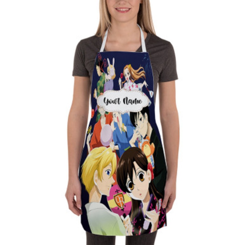 Pastele Ouran Highschool Host Club Custom Personalized Name Kitchen Apron