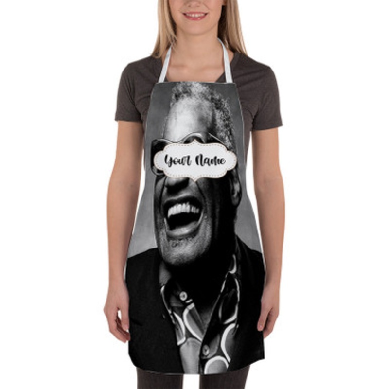 Pastele Ray Charles Poster Wall Decor Custom Personalized Name Kitchen Apron
