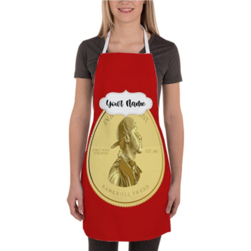 Pastele Run To The Money Bankroll Fresh Custom Personalized Name Kitchen Apron