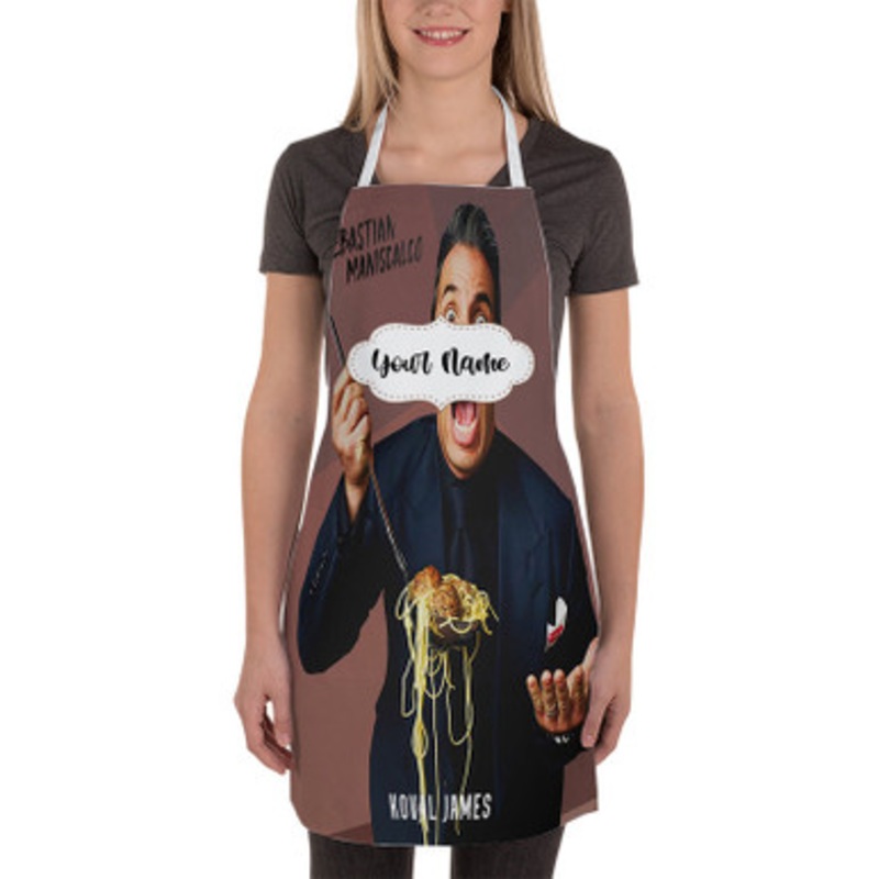 Pastele Sebastian Maniscalco Custom Personalized Name Kitchen Apron