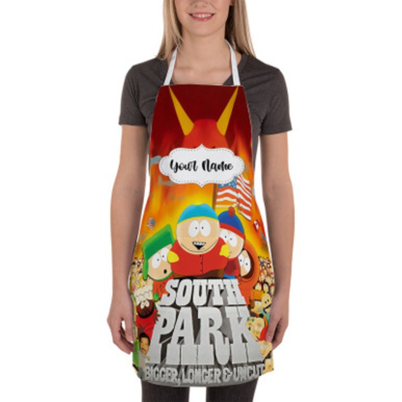 Pastele South Park Bigger Longer and Uncut Custom Personalized Name Kitchen Apron