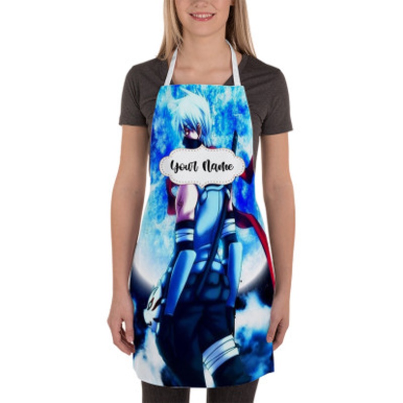 Pastele The Ultimate Ninja Kakashi Hatake Naruto Custom Personalized Name Kitchen Apron