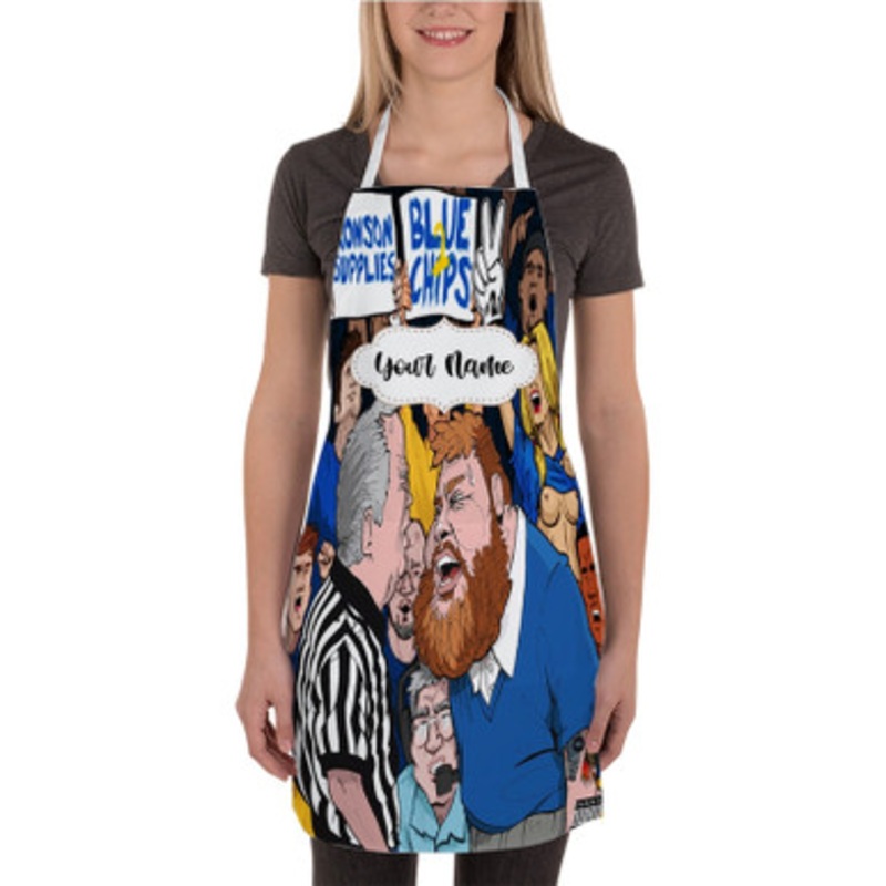 Pastele Action Bronson Blue Chips New Custom Personalized Name Kitchen Apron