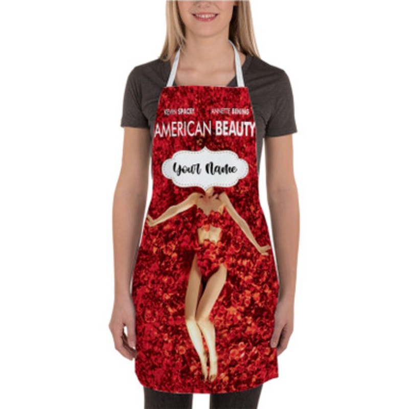 Pastele American Beauty Custom Personalized Name Kitchen Apron