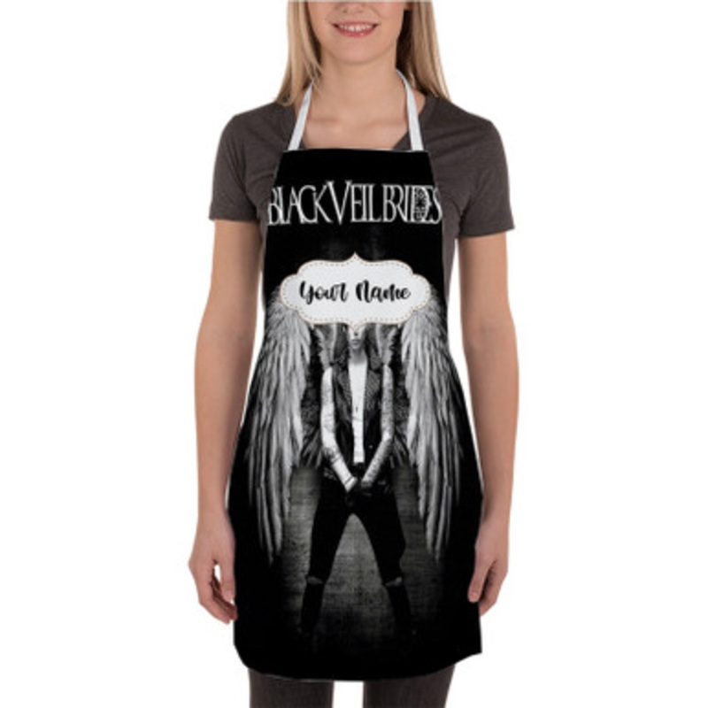 Pastele Black Veil Brides Andy Biersack Custom Personalized Name Kitchen Apron