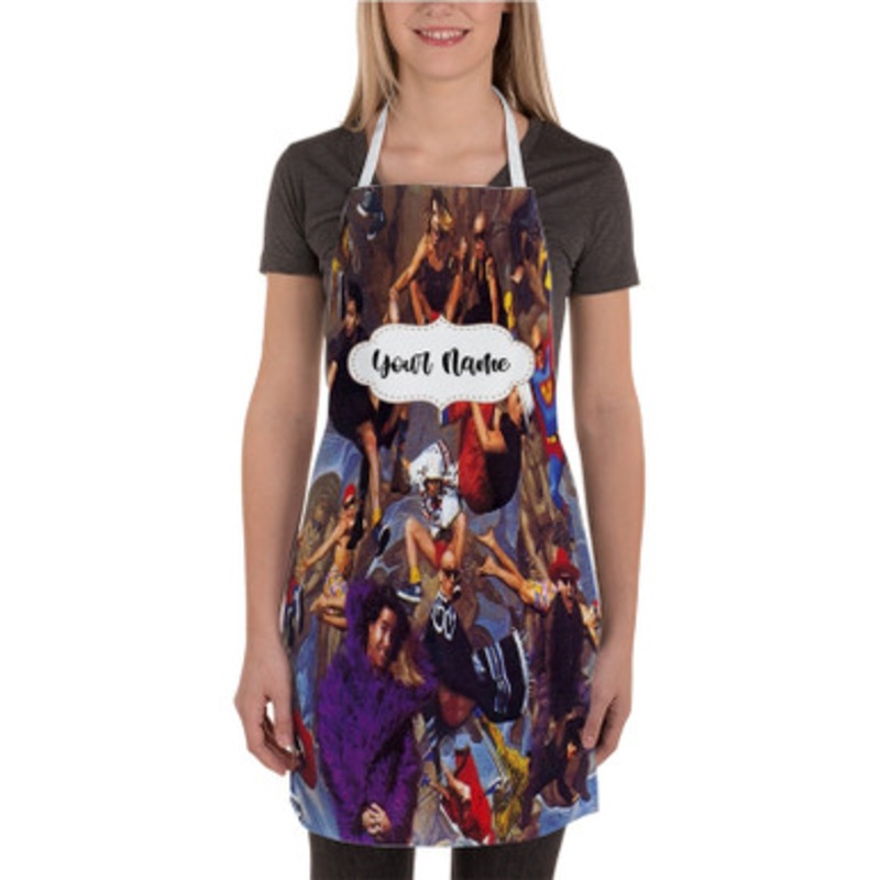 Pastele Freaky Styley Red Hot Chili Peppers Custom Personalized Name Kitchen Apron