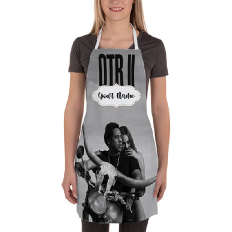 Pastele Jay Z and Beyonce On the Run II Custom Personalized Name Kitchen Apron