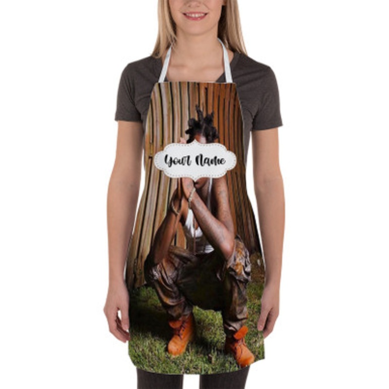 Pastele Kodak Black Just A Wrap Custom Personalized Name Kitchen Apron