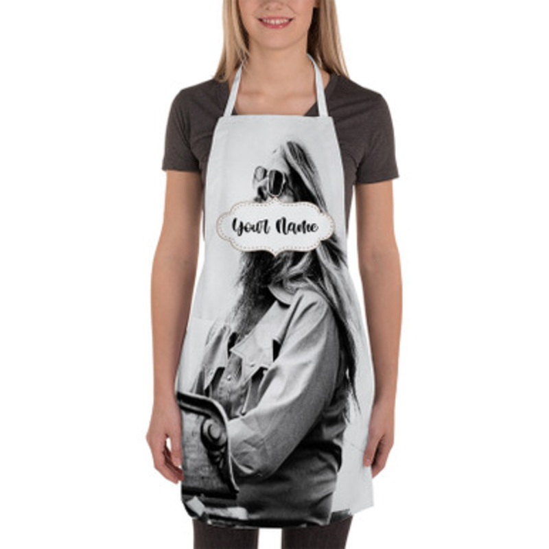 Pastele Leon Russell Custom Personalized Name Kitchen Apron