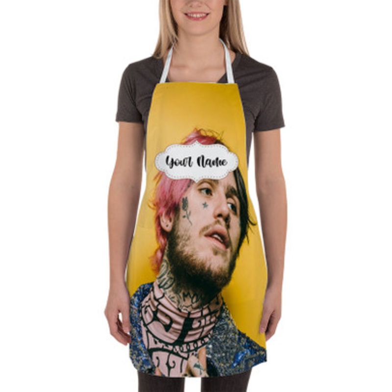 Pastele lil peep Art Custom Personalized Name Kitchen Apron