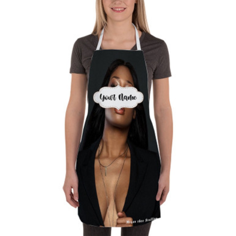 Pastele Megan thee Stallion Custom Personalized Name Kitchen Apron