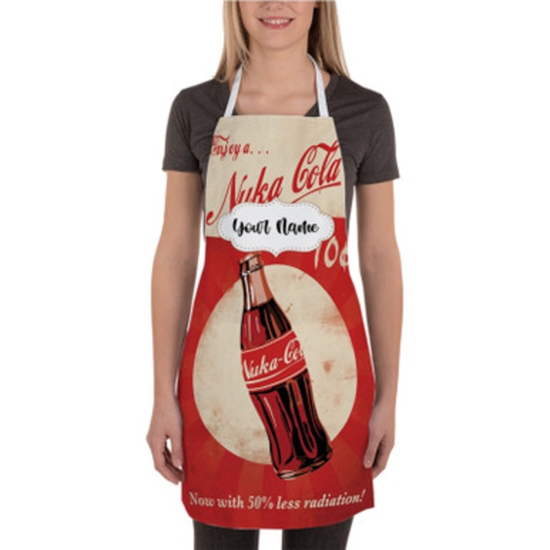 Pastele Nuka Cola Custom Personalized Name Kitchen Apron