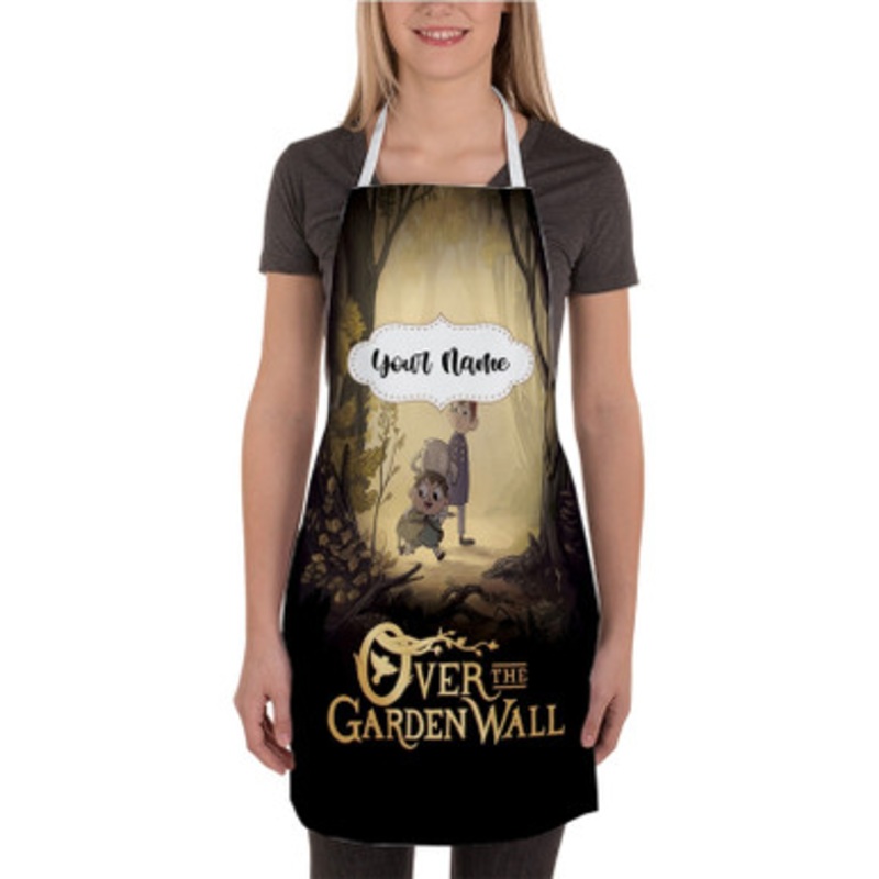 Pastele Over the Garden Custom Personalized Name Kitchen Apron