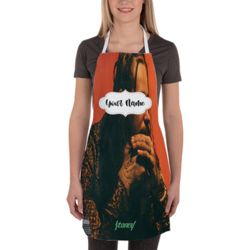 Pastele Post Malone Stoney Custom Personalized Name Kitchen Apron