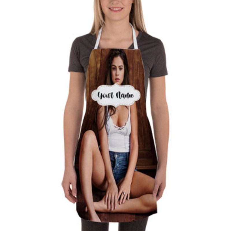 Pastele Selena Gomez Top Custom Personalized Name Kitchen Apron