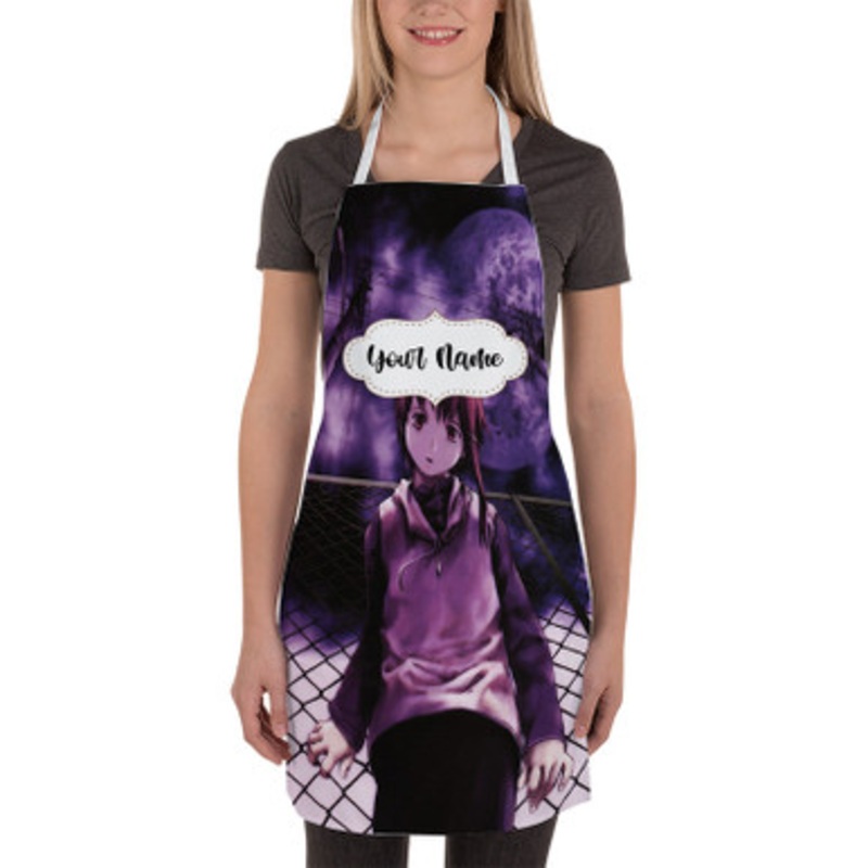 Pastele Serial Experiments Lain Custom Personalized Name Kitchen Apron