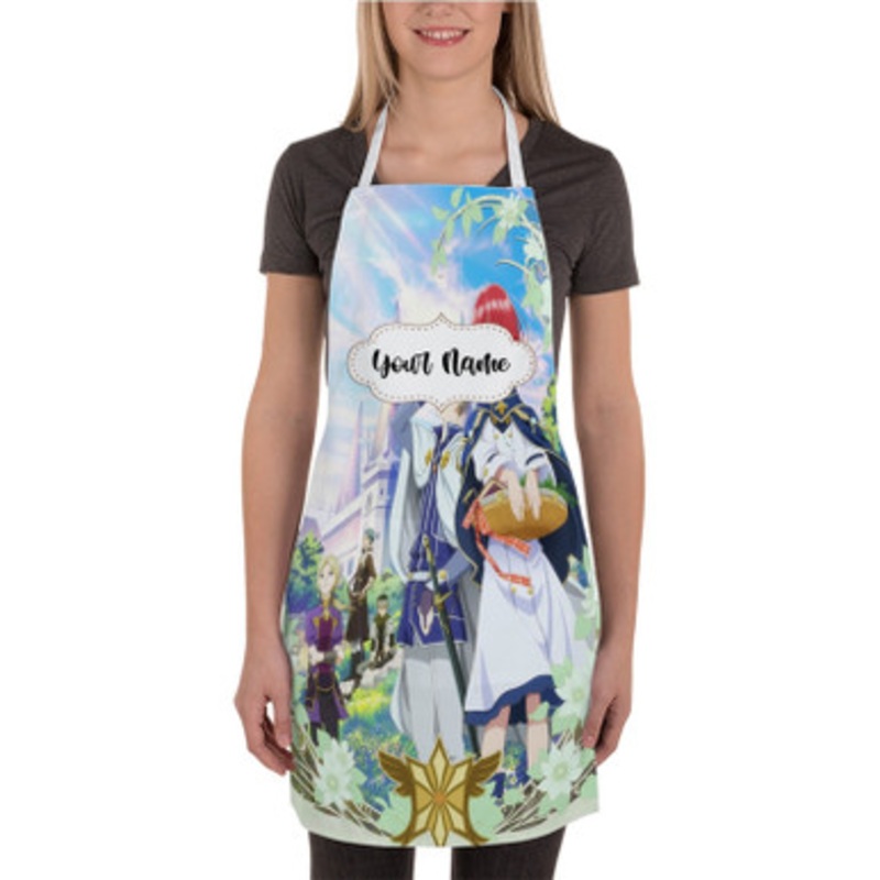 Pastele Snow White with The Red Hair Custom Personalized Name Kitchen Apron