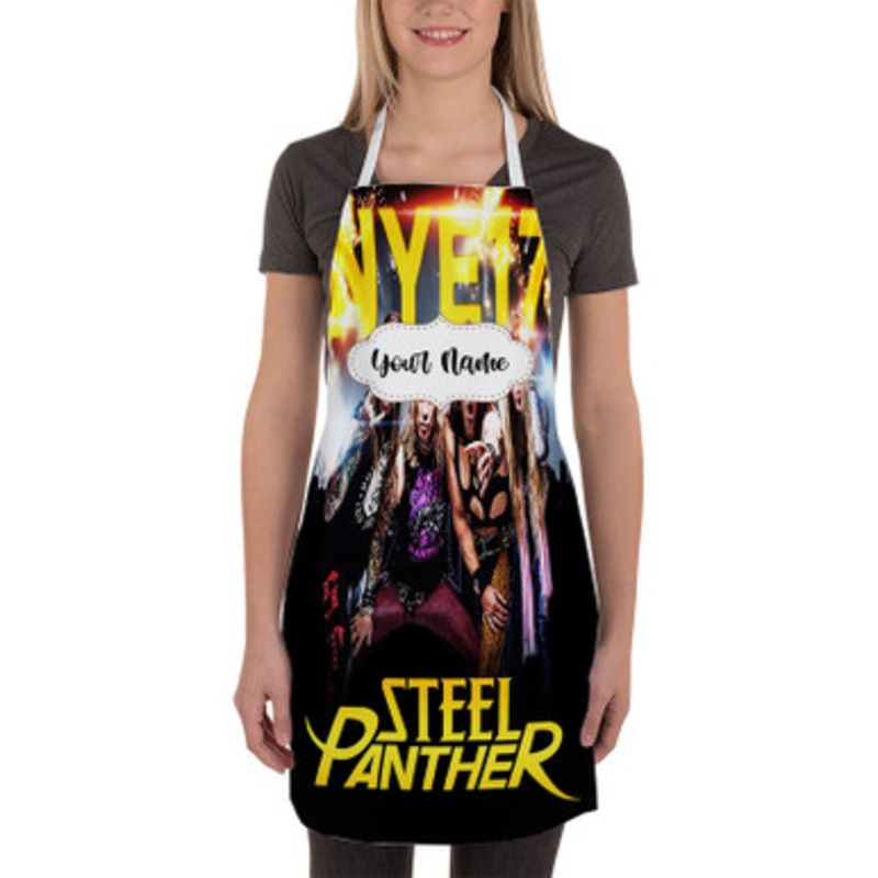 Pastele Steel Panther New Custom Personalized Name Kitchen Apron