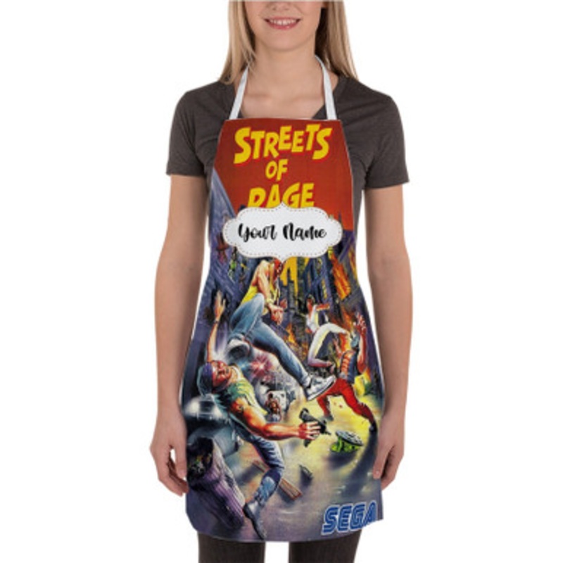 Pastele Streets of Rage Custom Personalized Name Kitchen Apron