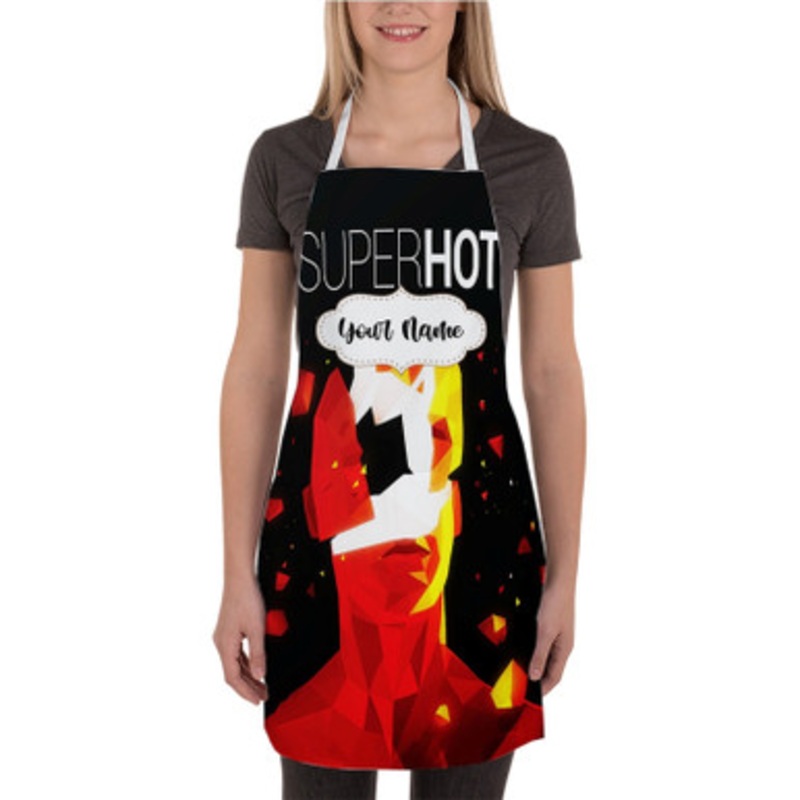 Pastele Superhot Custom Personalized Name Kitchen Apron