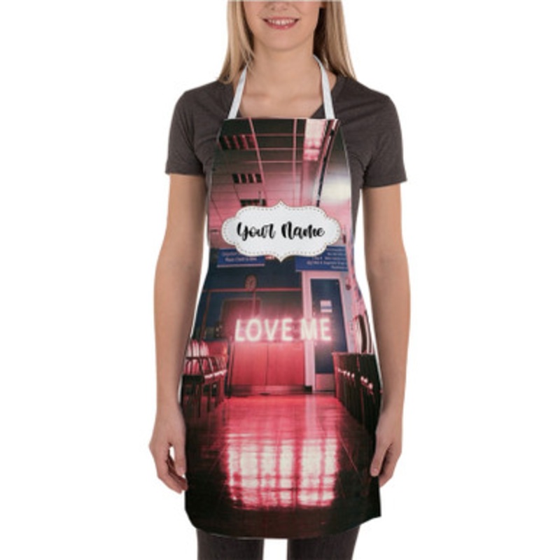 Pastele The 1975 Love Me Custom Personalized Name Kitchen Apron
