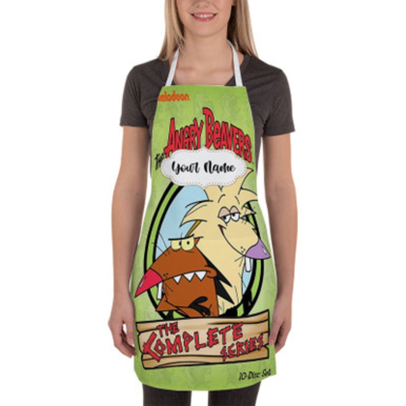 Pastele The Angry Beavers Custom Personalized Name Kitchen Apron