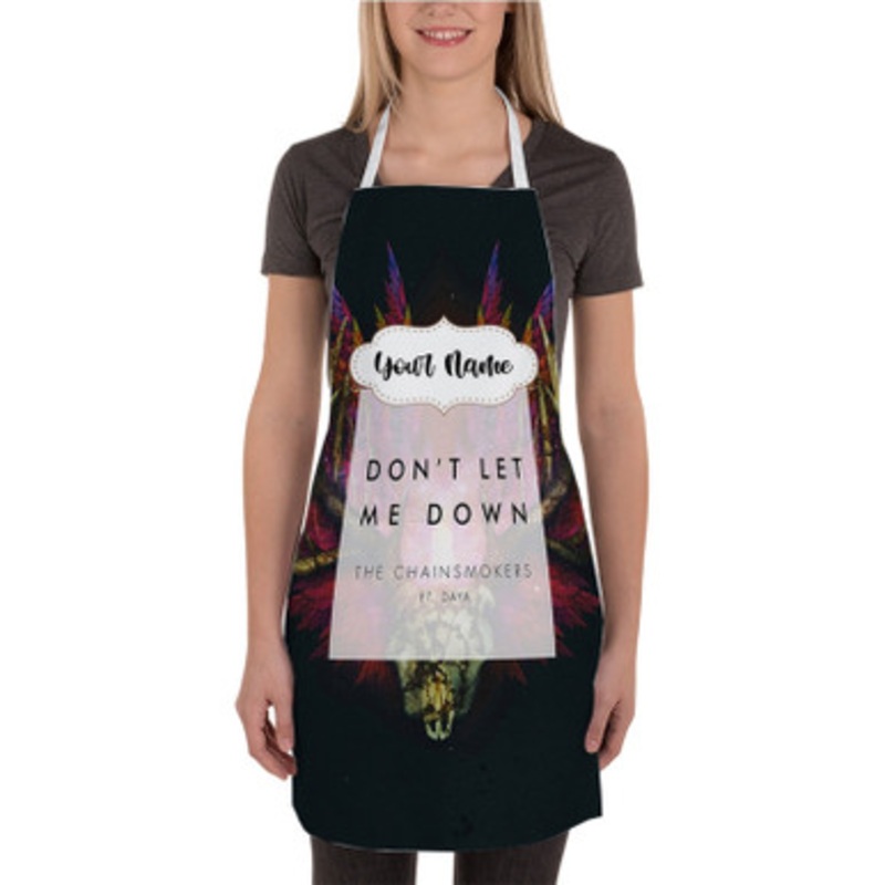 Pastele The Chainsmokers Don t Let Me Down Custom Personalized Name Kitchen Apron