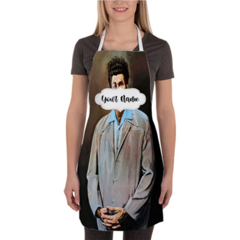 Pastele THe Kramer Jerry Seinfeld Custom Personalized Name Kitchen Apron