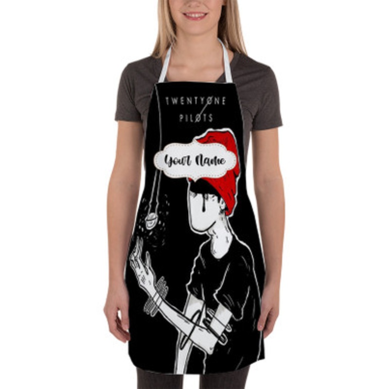 Pastele Twenty One Pilots 21 Custom Personalized Name Kitchen Apron