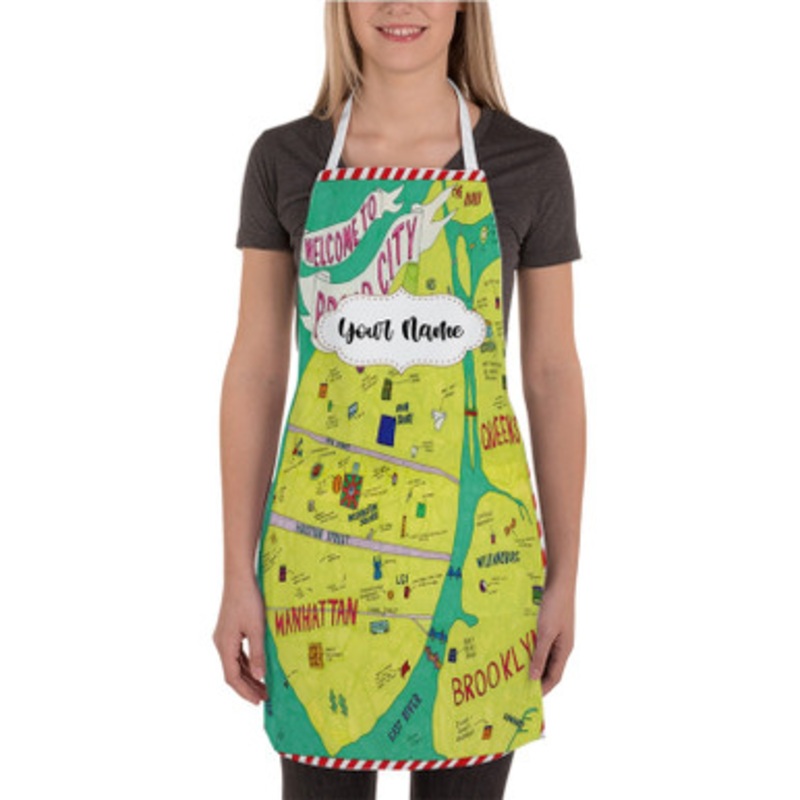 Pastele Welcome to Broad City Poster Wall Decor Custom Personalized Name Kitchen Apron