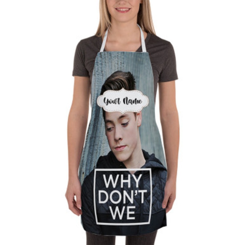 Pastele Why Don t We Zach Herron Custom Personalized Name Kitchen Apron