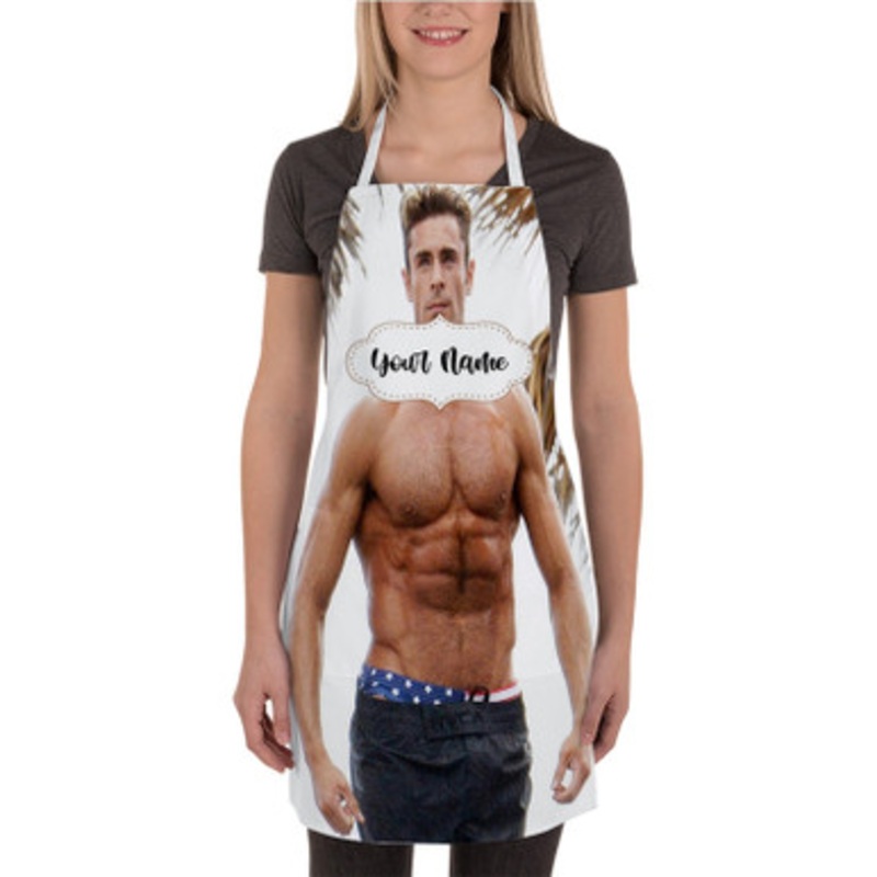 Pastele Zac Efron New Custom Personalized Name Kitchen Apron