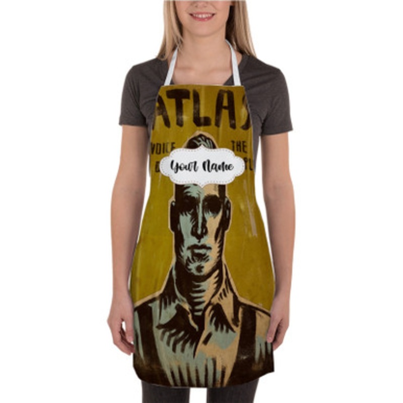 Pastele Atlas Bioshock New Custom Personalized Name Kitchen Apron