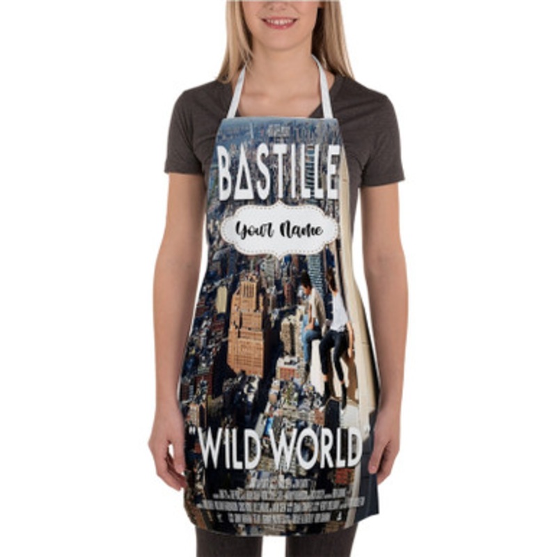 Pastele Bastille Warmth Custom Personalized Name Kitchen Apron