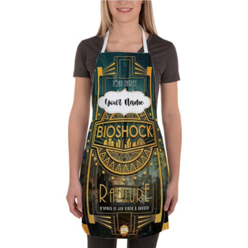 Pastele Bioshock Rapture Art Custom Personalized Name Kitchen Apron