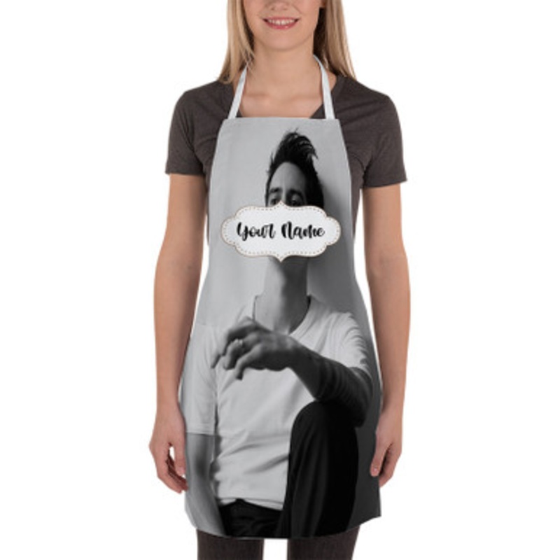 Pastele Brendon Urie Art Custom Personalized Name Kitchen Apron