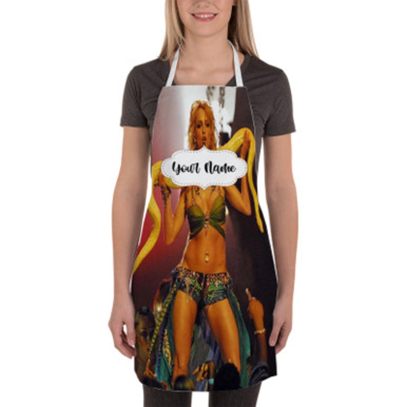 Pastele Britney Spears Custom Personalized Name Kitchen Apron