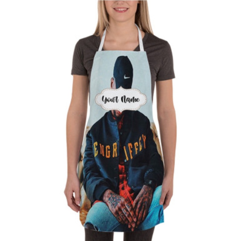 Pastele Bryson Tiller Custom Personalized Name Kitchen Apron