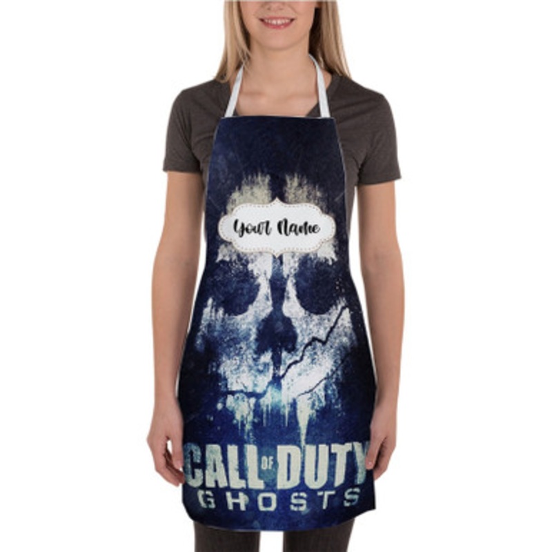 Pastele Call Of Duty Ghosts Custom Personalized Name Kitchen Apron