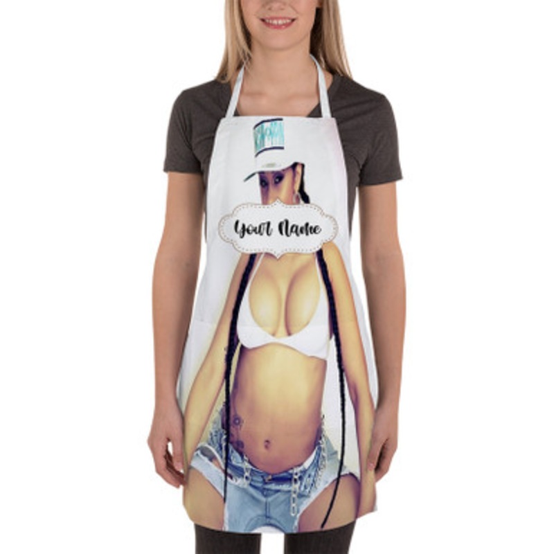 Pastele cardi b Custom Personalized Name Kitchen Apron
