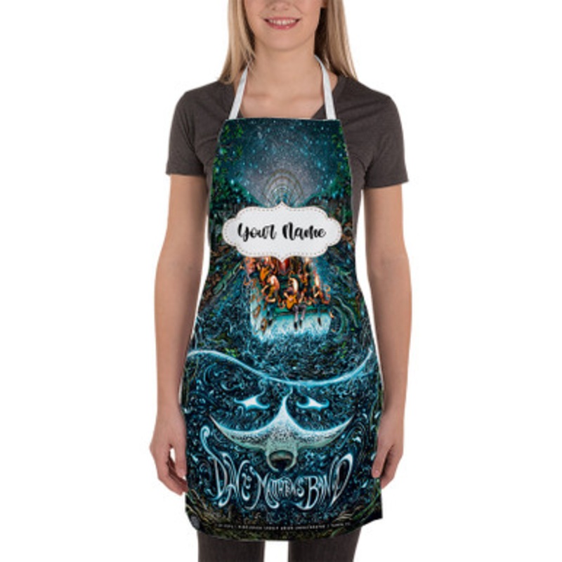 Pastele Dave Matthews Band Custom Personalized Name Kitchen Apron